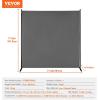 imageVEVOR Room Divider Single Panel Room Divider 6FT Privacy Screen Indoor Partition Divider for Room Separation Freestanding Room Divider Panel for Office Bedroom BeigeGrey