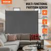 imageVEVOR Room Divider Single Panel Room Divider 6FT Privacy Screen Indoor Partition Divider for Room Separation Freestanding Room Divider Panel for Office Bedroom BeigeGrey