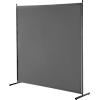 imageVEVOR Room Divider Single Panel Room Divider 6FT Privacy Screen Indoor Partition Divider for Room Separation Freestanding Room Divider Panel for Office Bedroom BeigeGrey