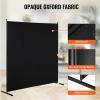 imageVEVOR Room Divider Single Panel Room Divider 6FT Privacy Screen Indoor Partition Divider for Room Separation Freestanding Room Divider Panel for Office Bedroom BeigeBlack