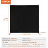 imageVEVOR Room Divider Single Panel Room Divider 6FT Privacy Screen Indoor Partition Divider for Room Separation Freestanding Room Divider Panel for Office Bedroom BeigeBlack