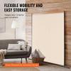 imageVEVOR Room Divider Single Panel Room Divider 6FT Privacy Screen Indoor Partition Divider for Room Separation Freestanding Room Divider Panel for Office Bedroom BeigeBeige