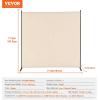 imageVEVOR Room Divider Single Panel Room Divider 6FT Privacy Screen Indoor Partition Divider for Room Separation Freestanding Room Divider Panel for Office Bedroom BeigeBeige