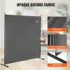 imageVEVOR Room Divider Single Panel Room Divider 6FT Privacy Screen Indoor Partition Divider for Room Separation Freestanding Room Divider Panel for Office Bedroom BeigeGrey