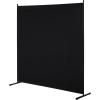 imageVEVOR Room Divider Single Panel Room Divider 6FT Privacy Screen Indoor Partition Divider for Room Separation Freestanding Room Divider Panel for Office Bedroom BeigeBlack