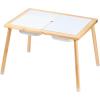 imageVEVOR Sensory Table for Toddlers Kids Activity Table with 3 Foldable Storage Bins ampamp DoubleSided Board IndoorOutdoor Play Sand and Water Table Wooden Kids Sensory Table for Drawing Studying Dining