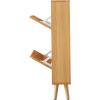 imageVEVOR Shoe Cabinet with 2 Flip Drawers Shoe Storage Cabinet for Entryway Free Standing Shoe Storage Organizer with Rattan Doors for Heels Boots Slippers in Hallway Living Room2362D x 661W x 3453H