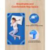 imageVEVOR Stackable Kiddie Cot 6 Pack Portable Toddler Nap Cots Standard Size 52quot L x 23quot W Daycare Cots for Kids Preschool Classroom Daycare Beds for Sleeping Resting Naptime Blue40 L x 23 W  6Pcs