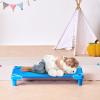 imageVEVOR Stackable Kiddie Cot 6 Pack Portable Toddler Nap Cots Standard Size 52quot L x 23quot W Daycare Cots for Kids Preschool Classroom Daycare Beds for Sleeping Resting Naptime Blue40 L x 23 W  6Pcs