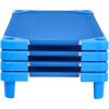imageVEVOR Stackable Kiddie Cot 6 Pack Portable Toddler Nap Cots Standard Size 52quot L x 23quot W Daycare Cots for Kids Preschool Classroom Daycare Beds for Sleeping Resting Naptime Blue52 L x 23 W  4Pcs