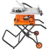 imageVEVOR Table Saw with Stand 10inch 15Amp 25in Max Rip Capacity Cutting Speed up to 5000RPM 40T Blade Portable Compact Jobsite Tablesaw wSliding Miter Gauge for Woodworking ampamp Furniture MakingTable Saw With Stand