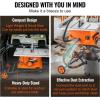 imageVEVOR Table Saw with Stand 10inch 15Amp 25in Max Rip Capacity Cutting Speed up to 5000RPM 40T Blade Portable Compact Jobsite Tablesaw wSliding Miter Gauge for Woodworking ampamp Furniture MakingTable Saw With Stand
