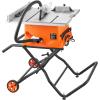 imageVEVOR Table Saw with Stand 10inch 15Amp 25in Max Rip Capacity Cutting Speed up to 5000RPM 40T Blade Portable Compact Jobsite Tablesaw wSliding Miter Gauge for Woodworking ampamp Furniture MakingTable Saw With Stand