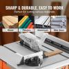 imageVEVOR Table Saw with Stand 10inch 15Amp 25in Max Rip Capacity Cutting Speed up to 5000RPM 40T Blade Portable Compact Jobsite Tablesaw wSliding Miter Gauge for Woodworking ampamp Furniture MakingTable Saw With Stand
