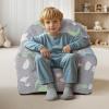 imageVEVOR Toddler Chair Kids Armchair Comfy Toddler Couch Sofa Bed Glow in The Dark Kids Chair Seat Playroom Furniture for Kids Girls ampamp Boys Grey