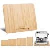 imageVEVOR Appliance Slider Medium 14 x 95inch Rolling Sliding Tray with Rubber Wheels ampamp Hollow Handle Easy to Clean Appliance Rolling Tray for Coffee Maker Kitchen Countertop Natural WoodWide  Medium 105D x 13W