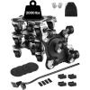 imageVEVOR Furniture Dolly Maximum Load 1200 lbs Heavy Duty Furniture Movers with 5 360 Rotation Wheels Carbon Steel Panel Furniture Lift Slider Tool Set for Appliances Sofa Fridge Washing Machine63x63