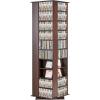 imageVEVOR Media Storage Cabinet 34 Compartments Rotating Media Tower Protects ampamp Organizes Music Movie Video Games or Memorabilia Collections Espresso