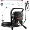 imageVEVOR Stand Airless Paint Sprayer 650W High Efficiency Airless Sprayer 3000PSI Electric Paint Sprayer Machine Extension Rod and Cleaning Kits for Interior and Exterior FurnitureFenceHomeHouse