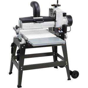 imageVEVOR 22quot Drum Sander with Stand ampamp Extension Tables 175HP 1440RPM Dual Motor Drum Sander for Woodworking  Variable Speed Conveyor Belt 4quot Dust Collection Port for Cabinet ampamp Furniture Finishing16Inch