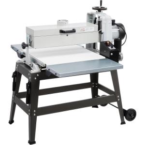 imageVEVOR 22quot Drum Sander with Stand ampamp Extension Tables 175HP 1440RPM Dual Motor Drum Sander for Woodworking  Variable Speed Conveyor Belt 4quot Dust Collection Port for Cabinet ampamp Furniture Finishing22Inch