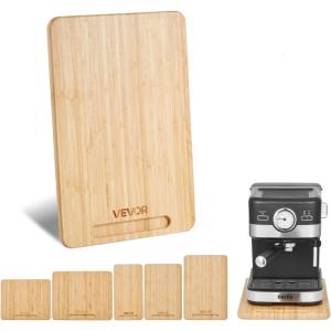 imageVEVOR Appliance Slider Medium 14 x 95inch Rolling Sliding Tray with Rubber Wheels ampamp Hollow Handle Easy to Clean Appliance Rolling Tray for Coffee Maker Kitchen Countertop Natural WoodDeep  Small 145D x 75W