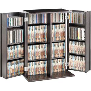 imageVEVOR Media Storage Cabinet DVD Cabinet with Doors and Shelves CD Storage Adjustable DVD Shelf Protects ampamp Organizes Music Movie Video Games or CollectionsEspresso