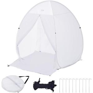 imageVEVOR Paint Booth Tent 60 x 60 x 70 in PopUp Portable Spray Paint Tent with Builtin Floor Exhaust Window and Storage Bag Foldable Paint Booth for Furniture DIY Hobby Tool Painting Station60 x 60 x 70 in