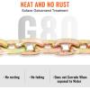 imageVEVOR G80 Transport Binder Chain 516quot x 142 Tow Chain with Clevis Grab Hooks 4900 lbs Safe Working Load Heavy Duty Trailer Logging Chain for Transporting Towing Truck Tie Down Binding Equipment1 Pack