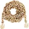 imageVEVOR G80 Transport Binder Chain 516quot x 142 Tow Chain with Clevis Grab Hooks 4900 lbs Safe Working Load Heavy Duty Trailer Logging Chain for Transporting Towing Truck Tie Down Binding Equipment1 Pack