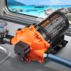 imageVEVOR 12V Diaphragm Pump 18 GPM 681 Lmin 3Chamber 12 Volt DC Water Pump with Automatic Pressure Switch 40100 PSI Adjustable 60 PSI 12 MNPT Port for RV Yacht Food Truck Camper Marine12V  50GPM  70PSIAdjustable