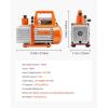 imageVEVOR 35 CFM Vacuum Pump 1Stage HVAC Vacuum Pump with Oil AC Vacuum Pump 134a 4Pole Pure Copper MotorLonger Running Time for Resin Degassing Refrigeration Maintenance Vacuum Package etc35CFM 1Stage