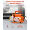 imageVEVOR 35 CFM Vacuum Pump 1Stage HVAC Vacuum Pump with Oil AC Vacuum Pump 134a 4Pole Pure Copper MotorLonger Running Time for Resin Degassing Refrigeration Maintenance Vacuum Package etc50 CFM 1Stage