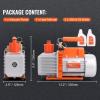 imageVEVOR 35 CFM Vacuum Pump 1Stage HVAC Vacuum Pump with Oil AC Vacuum Pump 134a 4Pole Pure Copper MotorLonger Running Time for Resin Degassing Refrigeration Maintenance Vacuum Package etc70 CFM 2Stage