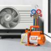 imageVEVOR 35 CFM Vacuum Pump 1Stage HVAC Vacuum Pump with Oil AC Vacuum Pump 134a 4Pole Pure Copper MotorLonger Running Time for Resin Degassing Refrigeration Maintenance Vacuum Package etc60 CFM 2Stage
