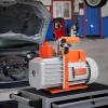 imageVEVOR 35 CFM Vacuum Pump 1Stage HVAC Vacuum Pump with Oil AC Vacuum Pump 134a 4Pole Pure Copper MotorLonger Running Time for Resin Degassing Refrigeration Maintenance Vacuum Package etc70 CFM 2Stage