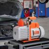 imageVEVOR 35 CFM Vacuum Pump 1Stage HVAC Vacuum Pump with Oil AC Vacuum Pump 134a 4Pole Pure Copper MotorLonger Running Time for Resin Degassing Refrigeration Maintenance Vacuum Package etc50 CFM 2Stage