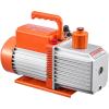 imageVEVOR 35 CFM Vacuum Pump 1Stage HVAC Vacuum Pump with Oil AC Vacuum Pump 134a 4Pole Pure Copper MotorLonger Running Time for Resin Degassing Refrigeration Maintenance Vacuum Package etc90 CFM 2Stage