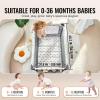 imageVEVOR Baby Travel Crib and Play Yard Folding Baby Playpen with Soft Mattress Pad Portable Toddlers Crib with Breathable Mesh and Travel Bag IndoorOutdoor Kid Activity Center for 036 Months Babies