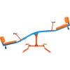 imageVEVOR Seesaw Teeter Totter for Kids Outdoor 100 lbs Load Capacity per Seat Sit and Spin Teeter Totter with 3Prong Support Legs Playground Equipment with Swiveling 360 Degrees Rotating for Aged 3Blue