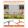 imageVEVOR Seesaw Teeter Totter for Kids Outdoor 100 lbs Load Capacity per Seat Sit and Spin Teeter Totter with 3Prong Support Legs Playground Equipment with Swiveling 360 Degrees Rotating for Aged 3Blue