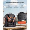 imageVEVOR Tool Backpack 64 Pockets Heavyduty Tools Storage Organizer Work Bags Backpack with Laptop Compartment ampamp Molded Base Electrician Jobsite Backpack for Electrician Repairman and HVAC Techs45 Pockets