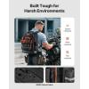 imageVEVOR Tool Backpack 64 Pockets Heavyduty Tools Storage Organizer Work Bags Backpack with Laptop Compartment ampamp Molded Base Electrician Jobsite Backpack for Electrician Repairman and HVAC Techs64 Pockets