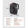 imageVEVOR Tool Backpack 65 Pockets Heavyduty Tools Storage Organizer Work Bags Backpack with Laptop Compartment ampamp Molded Base Electrician Jobsite Backpack for Electrician Repairman and HVAC Techs65 Pockets