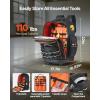 imageVEVOR Tool Backpack 65 Pockets Heavyduty Tools Storage Organizer Work Bags Backpack with Laptop Compartment ampamp Molded Base Electrician Jobsite Backpack for Electrician Repairman and HVAC Techs72 Pockets Rolling