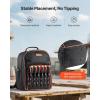 imageVEVOR Tool Backpack 65 Pockets Heavyduty Tools Storage Organizer Work Bags Backpack with Laptop Compartment ampamp Molded Base Electrician Jobsite Backpack for Electrician Repairman and HVAC Techs49 Pockets