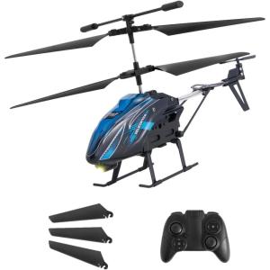 imageVEVOR RC Helicopter 24GHz Single Propeller Remote Control Helicopter with Gyro 4Channel RC Airplane for Beginner 39 Min Flight Time OneKey TakeoffLanding Toys for Kids Ages 8 and upBlueshark