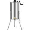 imageVEVOR 3 Frame Honey Extractor Stainless Steel Manual Beekeeping Extraction Honeycomb Drum Spinner with Transparent Lid Apiary Centrifuge Equipment with Height Adjustable Stand2 Frame