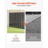 imageVEVOR Bottom Locking Privacy Slats SingleWall Vertical BottomLocking Slats for ChainLink Fence HighDensity HDPE Chain Link Slats Ideally Fit 4 High Fence for Garden Farm Sports FieldGreenBlack