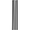 imageVEVOR Bottom Locking Privacy Slats SingleWall Vertical BottomLocking Slats for ChainLink Fence HighDensity HDPE Chain Link Slats Ideally Fit 4 High Fence for Garden Farm Sports FieldGreenBlack